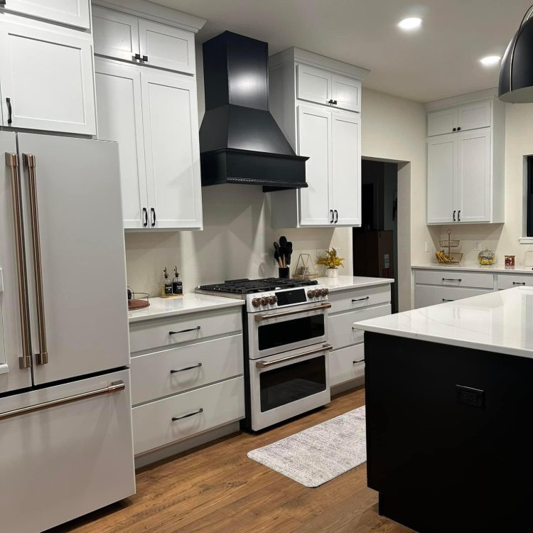 Kitchen with new hardwood floors in Rapid City